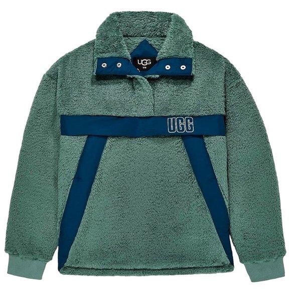 UGG Women's Gayel Sherpa Half Snap Pullover NWT - Size X-Small - Picture 2 of 6